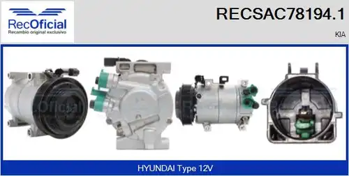 компресор за климатик RECOFICIAL RECSAC78194.1