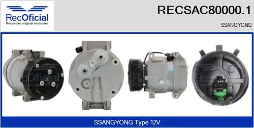 компресор за климатик RECOFICIAL RECSAC80000.1