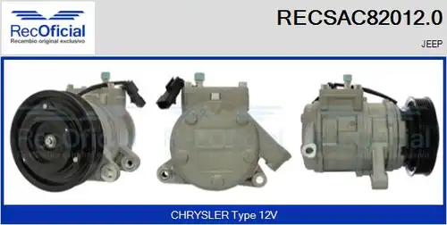компресор за климатик RECOFICIAL RECSAC82012.0