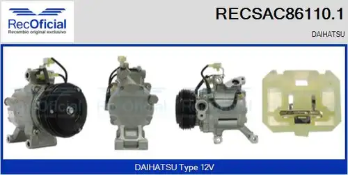 компресор за климатик RECOFICIAL RECSAC86110.1