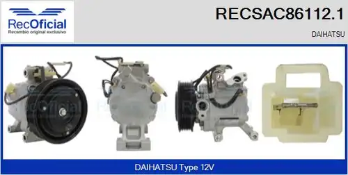 компресор за климатик RECOFICIAL RECSAC86112.1