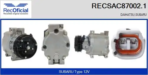 компресор за климатик RECOFICIAL RECSAC87002.1