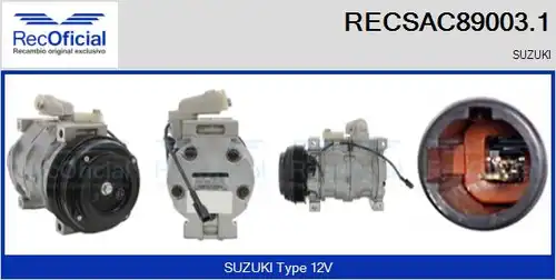 компресор за климатик RECOFICIAL RECSAC89003.1