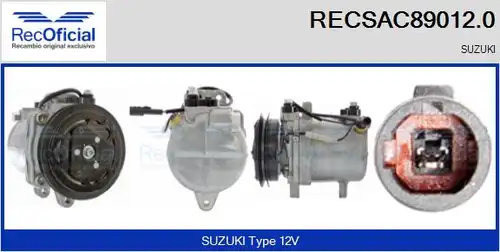 компресор за климатик RECOFICIAL RECSAC89012.0