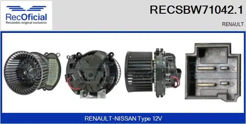 вентилатор вътрешно пространство RECOFICIAL RECSBW71042.1