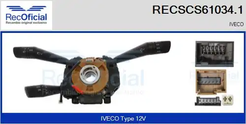 превключвател на кормилната колона RECOFICIAL RECSCS61034.1