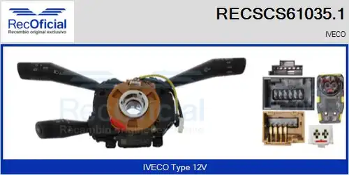 превключвател на кормилната колона RECOFICIAL RECSCS61035.1