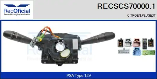 превключвател на кормилната колона RECOFICIAL RECSCS70000.1