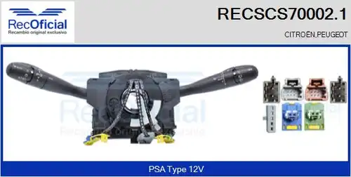 превключвател на кормилната колона RECOFICIAL RECSCS70002.1