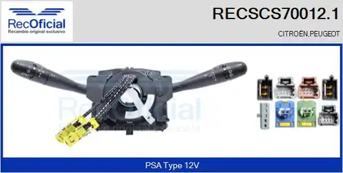 превключвател на кормилната колона RECOFICIAL RECSCS70012.1