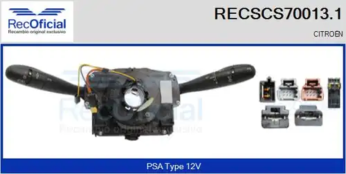 превключвател на кормилната колона RECOFICIAL RECSCS70013.1