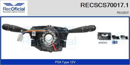 превключвател на кормилната колона RECOFICIAL RECSCS70017.1