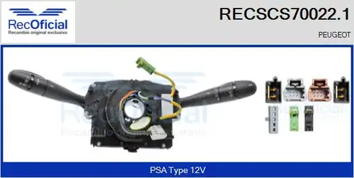 превключвател на кормилната колона RECOFICIAL RECSCS70022.1