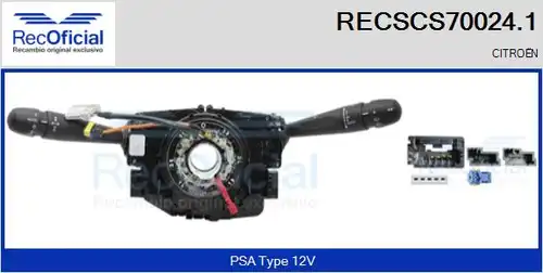 превключвател на кормилната колона RECOFICIAL RECSCS70024.1