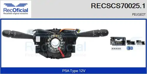 превключвател на кормилната колона RECOFICIAL RECSCS70025.1