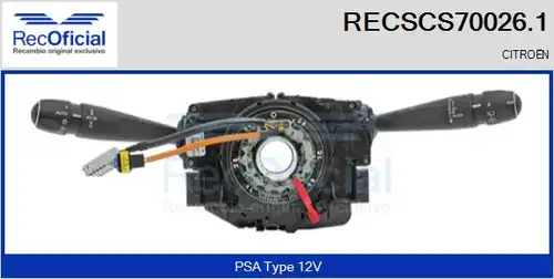 превключвател на кормилната колона RECOFICIAL RECSCS70026.1