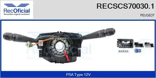 превключвател на кормилната колона RECOFICIAL RECSCS70030.1