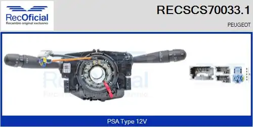 превключвател на кормилната колона RECOFICIAL RECSCS70033.1