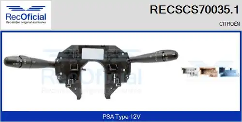превключвател на кормилната колона RECOFICIAL RECSCS70035.1