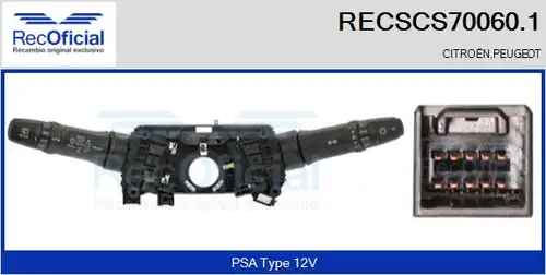 превключвател на кормилната колона RECOFICIAL RECSCS70060.1