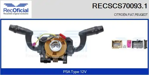 превключвател на кормилната колона RECOFICIAL RECSCS70093.1