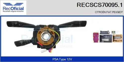 превключвател на кормилната колона RECOFICIAL RECSCS70095.1