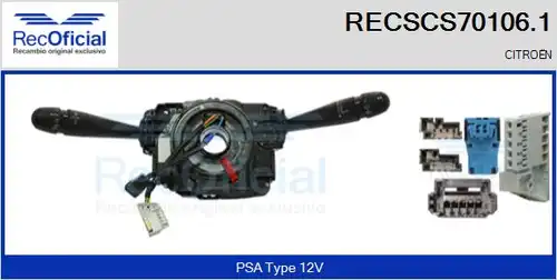 превключвател на кормилната колона RECOFICIAL RECSCS70106.1