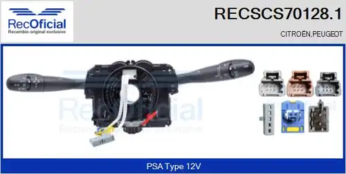 превключвател на кормилната колона RECOFICIAL RECSCS70128.1