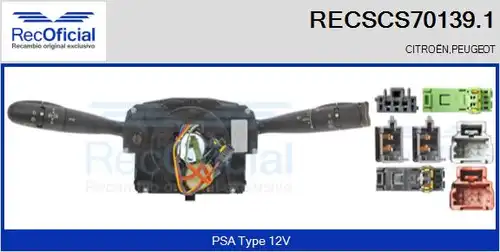 превключвател на кормилната колона RECOFICIAL RECSCS70139.1