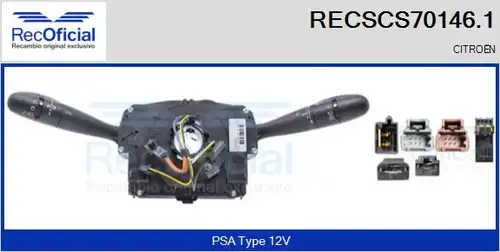 превключвател на кормилната колона RECOFICIAL RECSCS70146.1