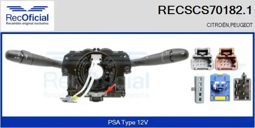 превключвател на кормилната колона RECOFICIAL RECSCS70182.1