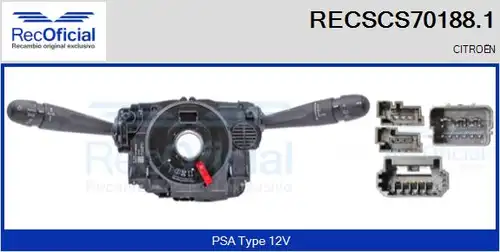 превключвател на кормилната колона RECOFICIAL RECSCS70188.1