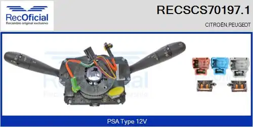 превключвател на кормилната колона RECOFICIAL RECSCS70197.1