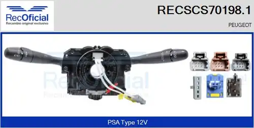 превключвател на кормилната колона RECOFICIAL RECSCS70198.1