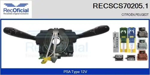 превключвател на кормилната колона RECOFICIAL RECSCS70205.1