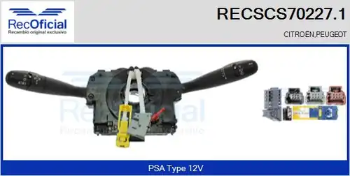 превключвател на кормилната колона RECOFICIAL RECSCS70227.1