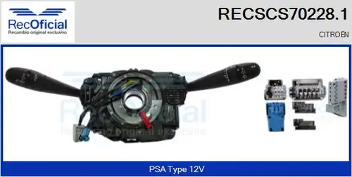 превключвател на кормилната колона RECOFICIAL RECSCS70228.1