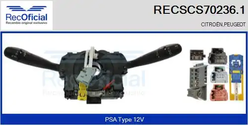 превключвател на кормилната колона RECOFICIAL RECSCS70236.1