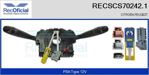 превключвател на кормилната колона RECOFICIAL RECSCS70242.1