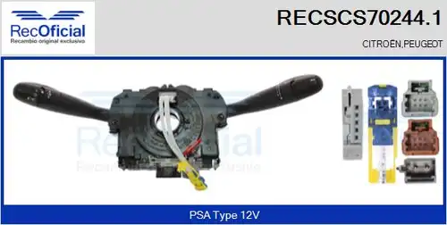 превключвател на кормилната колона RECOFICIAL RECSCS70244.1