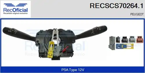 превключвател на кормилната колона RECOFICIAL RECSCS70264.1