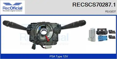 превключвател на кормилната колона RECOFICIAL RECSCS70287.1