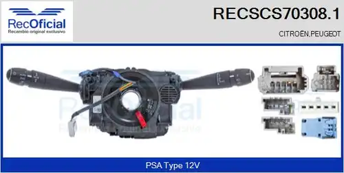 превключвател на кормилната колона RECOFICIAL RECSCS70308.1