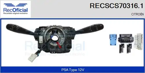 превключвател на кормилната колона RECOFICIAL RECSCS70316.1