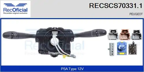 превключвател на кормилната колона RECOFICIAL RECSCS70331.1