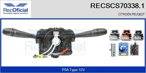 превключвател на кормилната колона RECOFICIAL RECSCS70338.1