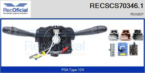 превключвател на кормилната колона RECOFICIAL RECSCS70346.1