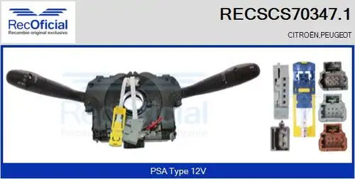 превключвател на кормилната колона RECOFICIAL RECSCS70347.1