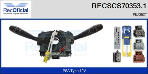 превключвател на кормилната колона RECOFICIAL RECSCS70353.1