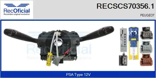 превключвател на кормилната колона RECOFICIAL RECSCS70356.1